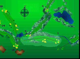 Jack Nicklaus Cyber Golf atari screenshot